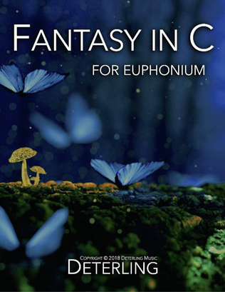Book cover for Fantasy in C for Euphonium