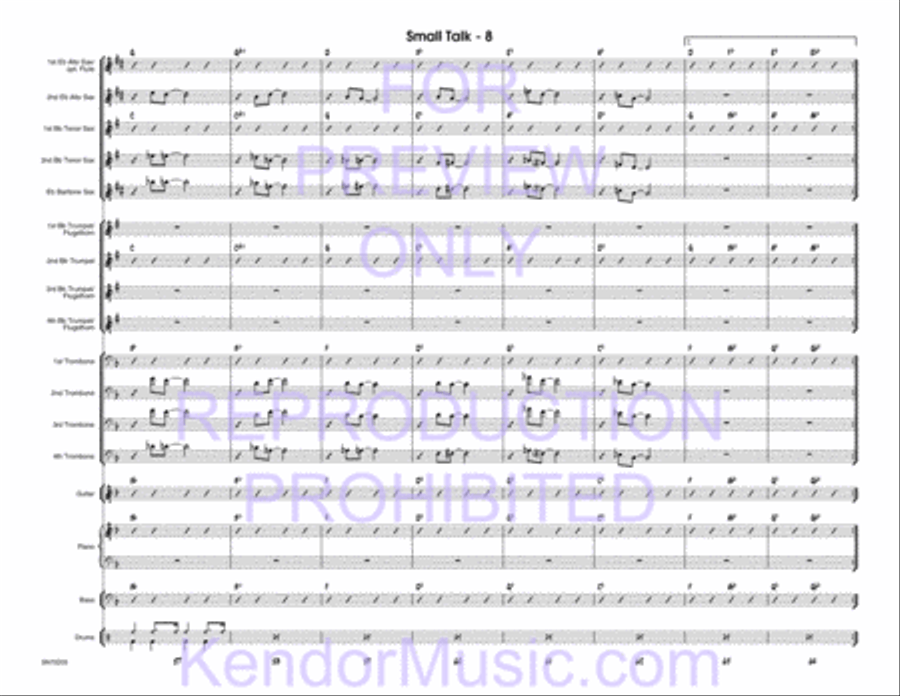 Small Talk Jazz Ensemble scores gallery preview page 9