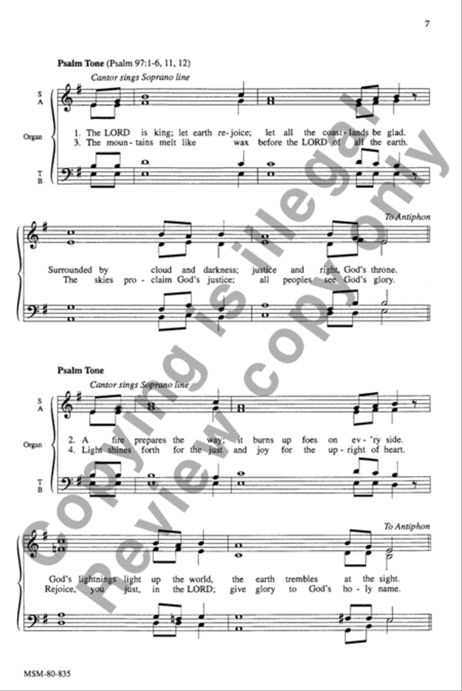Communion Antiphons for the Lenten Season 4-Part scores gallery preview page 8