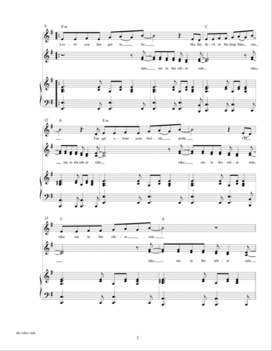 The Other Side The Other Side Voice scores gallery preview page 4