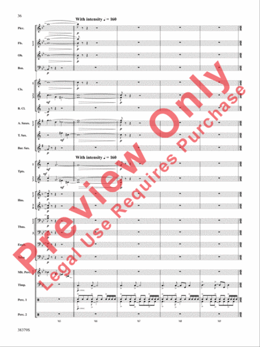 Vision Quest Concert Band scores gallery preview page 37