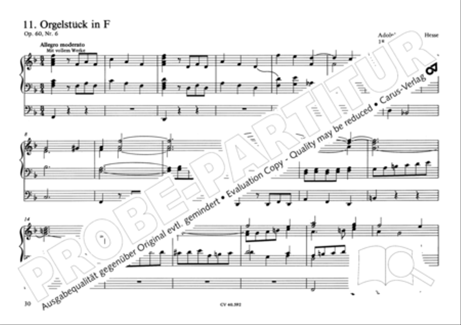 Free Organ Music from the Romantic Period, Vol. II (Freie Orgelmusik der Romantik, Band II)