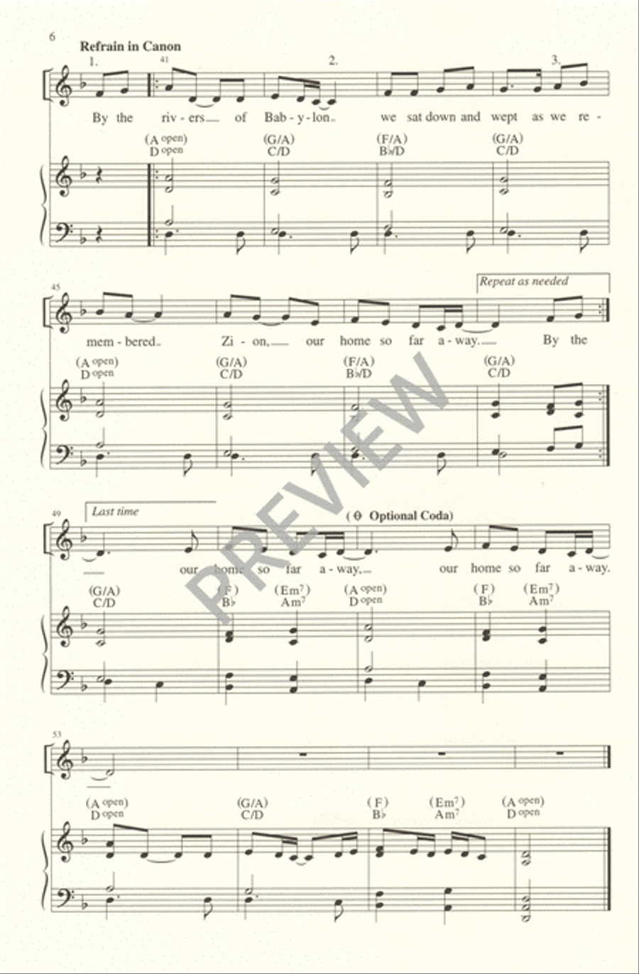By the Rivers of Babylon 3-Part scores gallery preview page 6