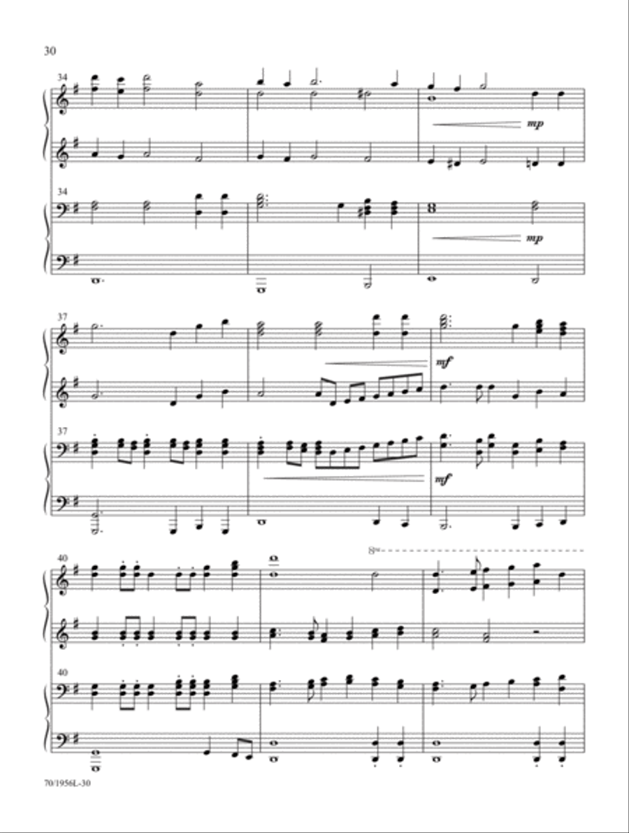 Praises and Prayers Praises and Prayers Piano Duet scores gallery preview page 22
