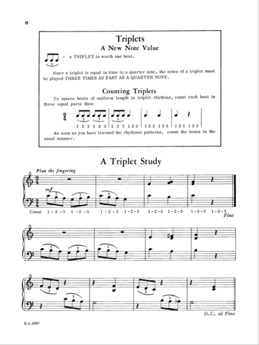 Belwin Piano Method, Book 3 Piano Method scores gallery preview page 4