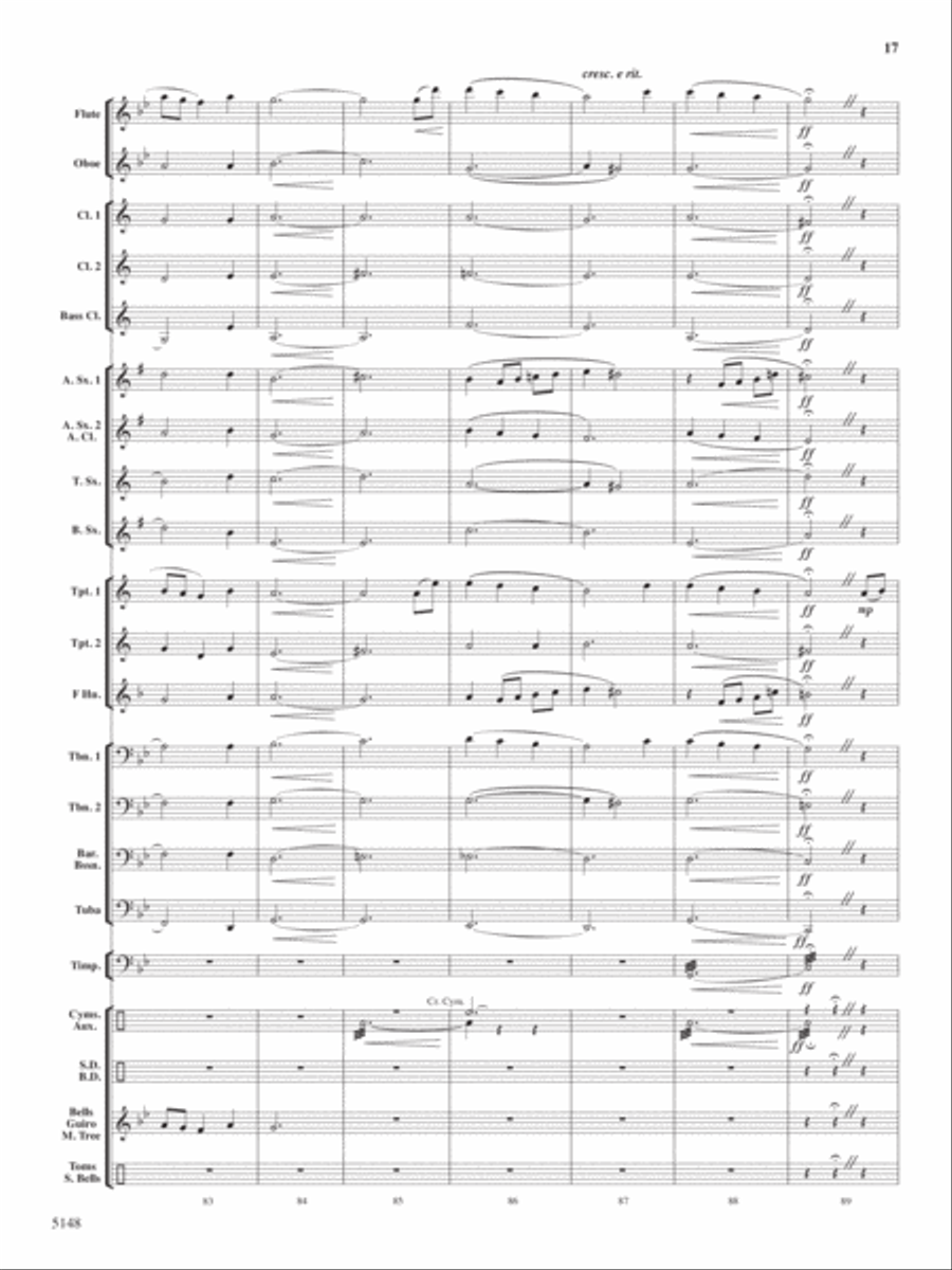 Fire Dance Concert Band scores gallery preview page 16