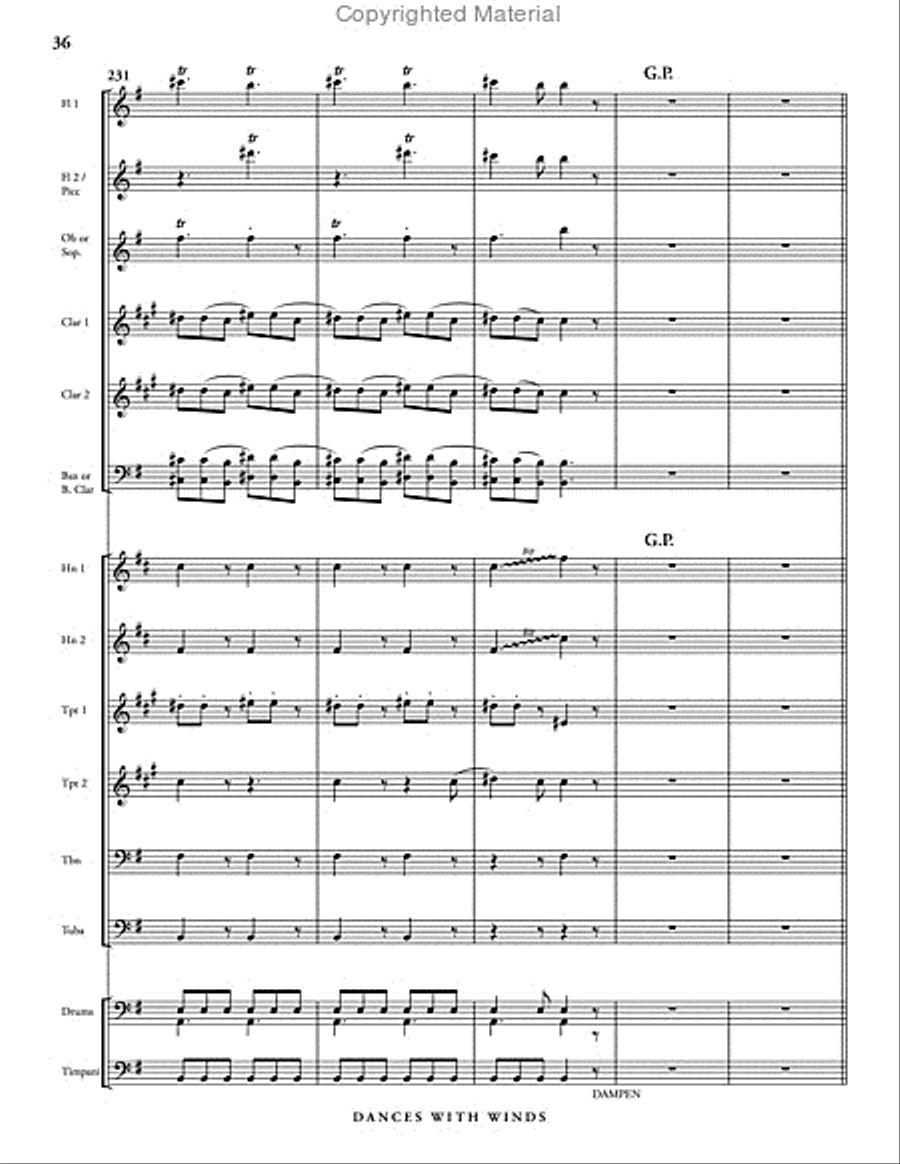 Dances with Winds Dances with Winds Concert Band scores gallery preview page 42