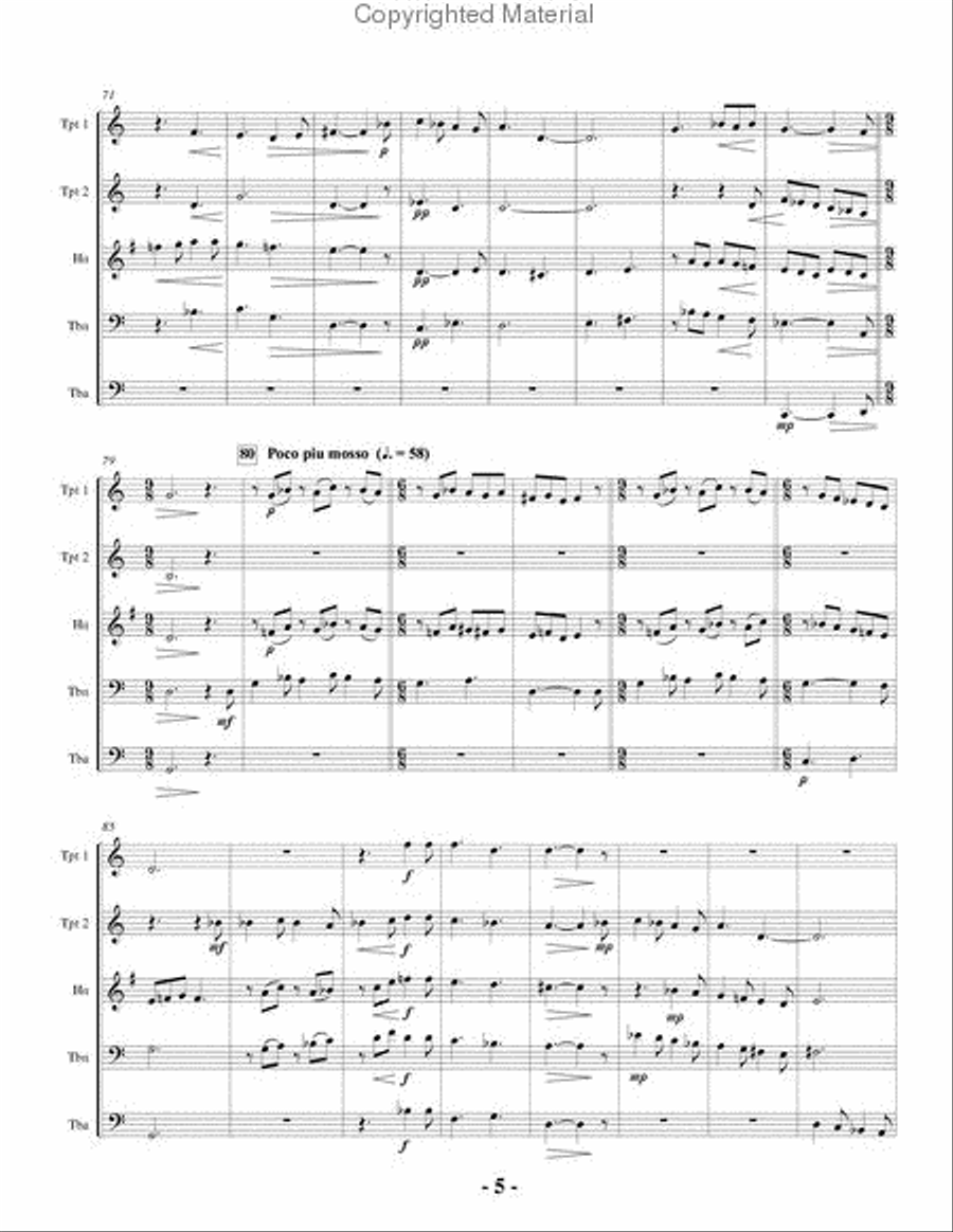 A Basque Noel Brass Quintet scores gallery preview page 5