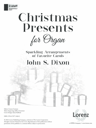 Book cover for Christmas Presents for Organ (Digital Delivery)