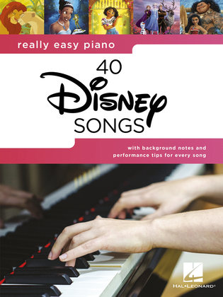 Book cover for Really Easy Piano: 40 Disney Songs