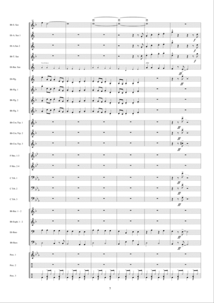 Hit The Road Jack Fanfare Band scores gallery preview page 8