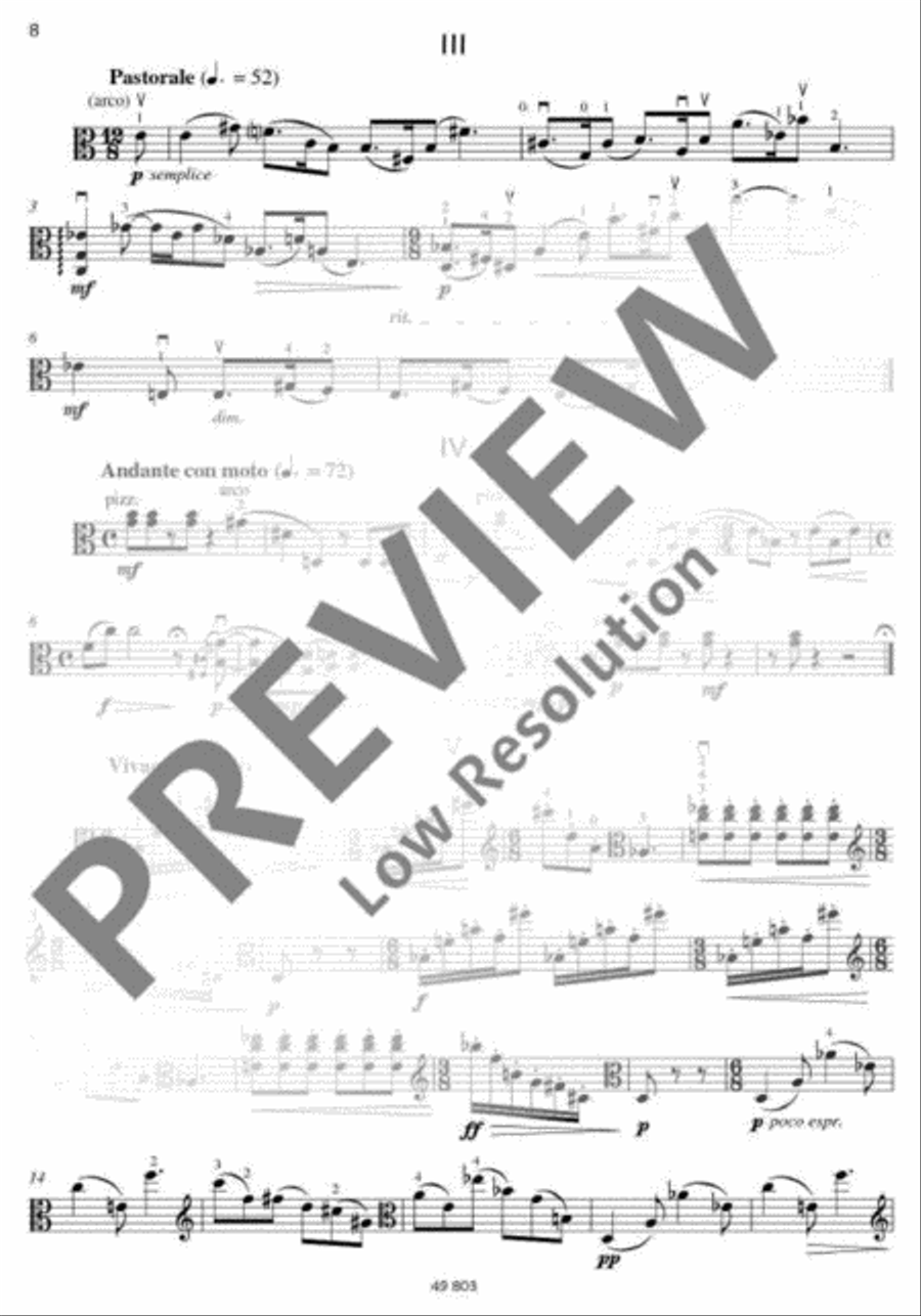 Serenade Viola Solo scores gallery preview page 9