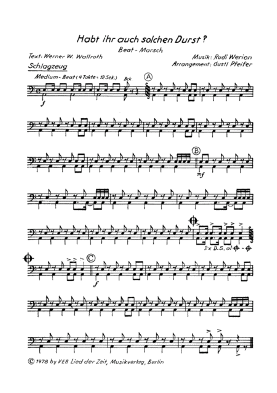 Habt ihr auch solchen Durst? Clarinet scores gallery preview page 5