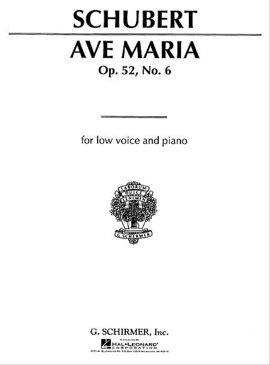 Ave Maria Ave Maria Voice scores gallery preview page 1