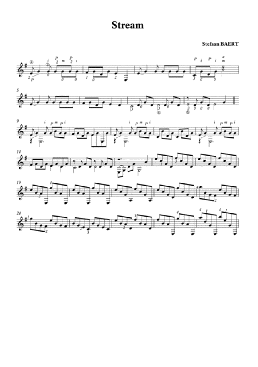 Stream for Solo Guitar Stream for Solo Guitar Guitar Solo scores gallery preview page 2