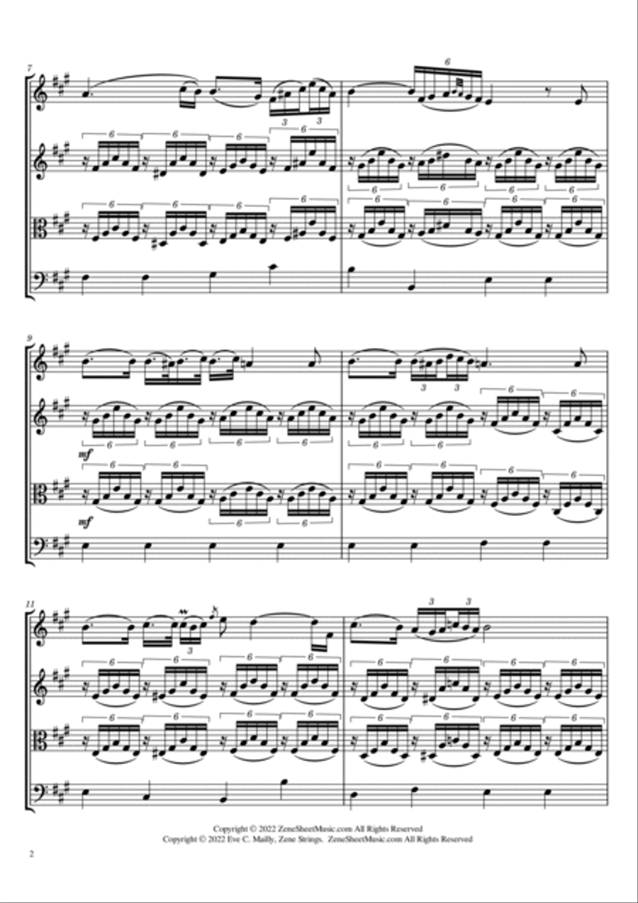 Ave Maria - Franz Schubert (String Trio) String Trio scores gallery preview page 2