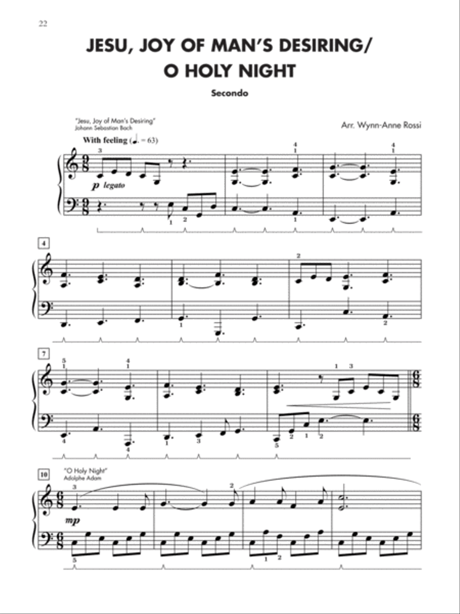 Christmas Medleys for Two, 1-3 (Value Pack) Piano Method scores gallery preview page 12