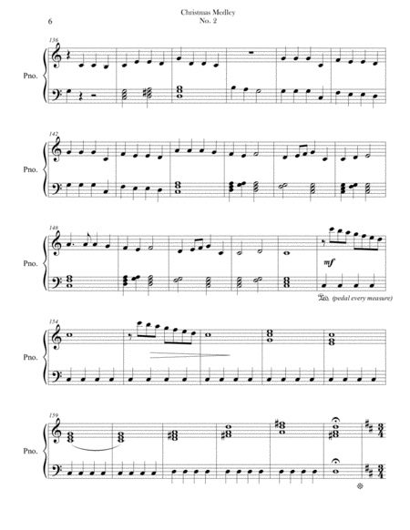 Christmas Medley (Christmas Collection, Easy Piano) No. 2 image number null