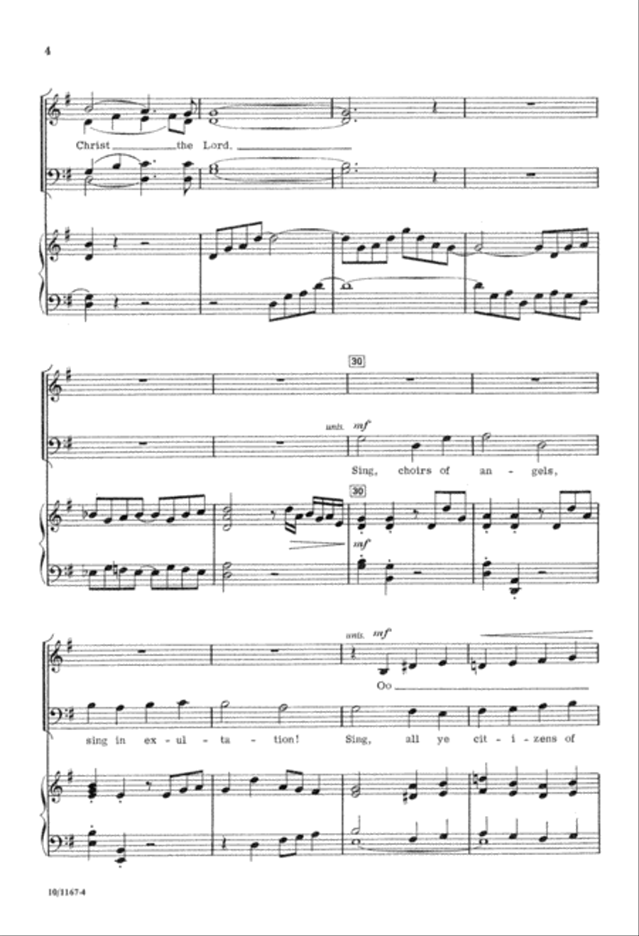 O Come, All Ye faithful 4-Part scores gallery preview page 4