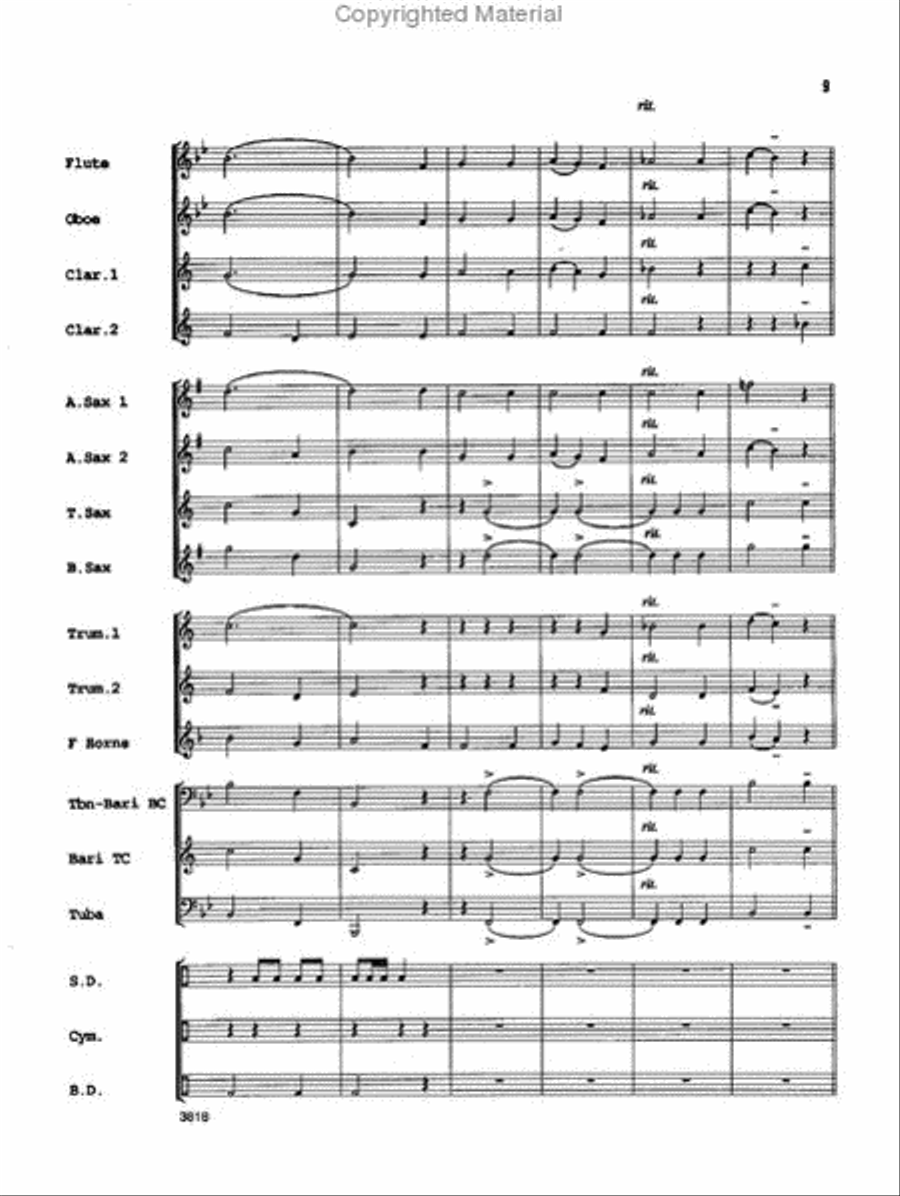 One Christmas Night One Christmas Night Concert Band scores gallery preview page 9