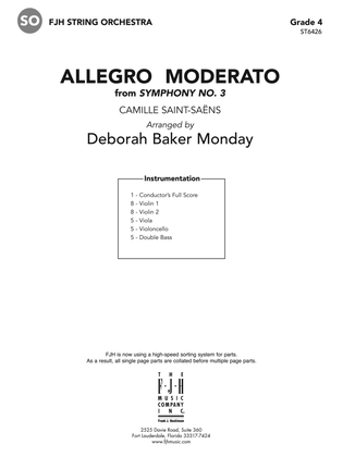 Allegro moderato from Symphony No 3: Score
