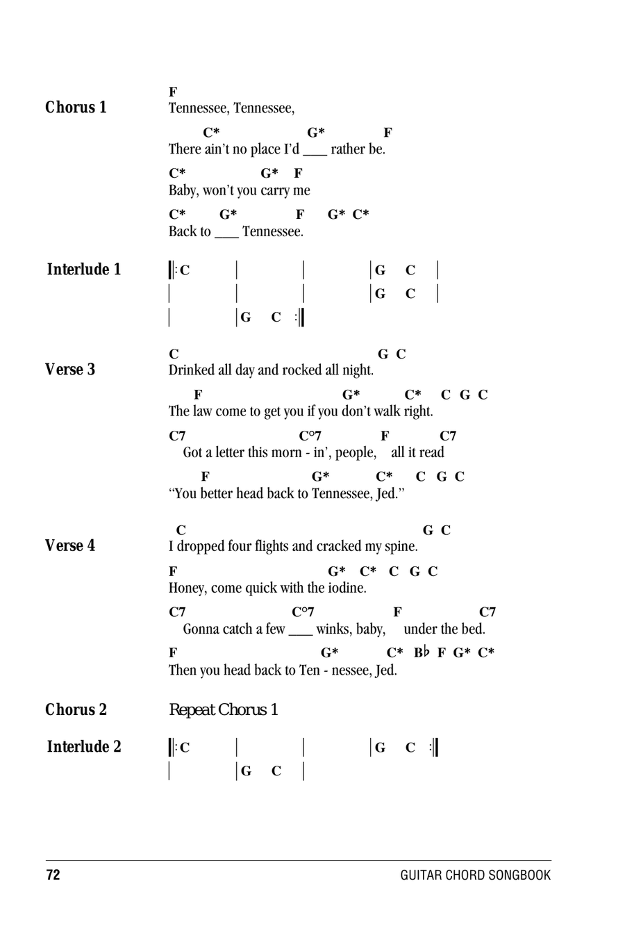 Tennessee Jed Tennessee Jed Acoustic Guitar scores gallery preview page 2