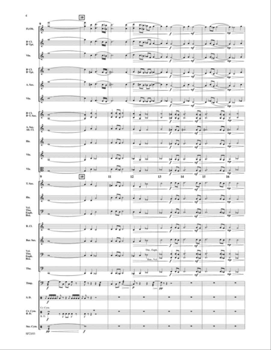 Battaglia - Full Score Concert Band scores gallery preview page 4