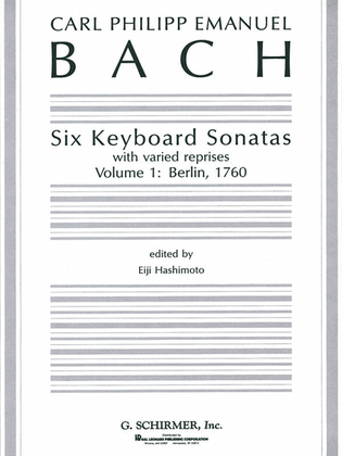 Book cover for Six Keyboard Sonatas - Volume 1: Berlin, 1760 (with varied reprises)