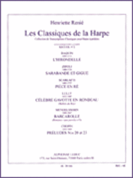 Les Classiques de la Harpe - Recueil No. 2