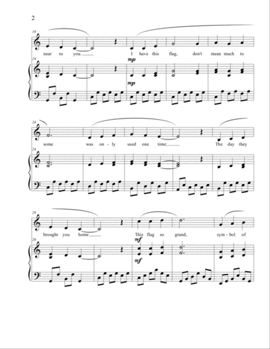 This Flag Unison Choir scores gallery preview page 2