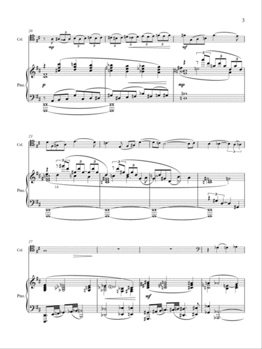 Sonata for Violoncello and Piano Piano Accompaniment scores gallery preview page 4