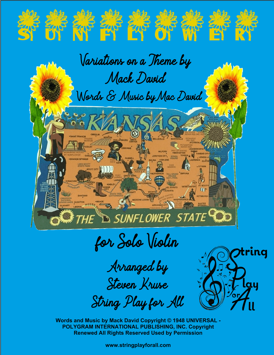 Sunflower Violin Solo scores gallery preview page 1