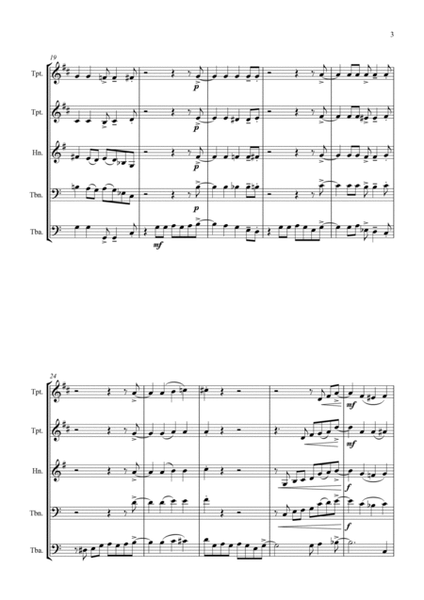 Cool Calm and Collected - For Brass Quartet by Kate Agioritis Brass Quartet - Digital Sheet Music