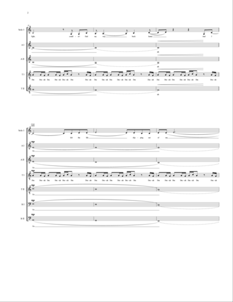 Bang My Head 4-Part scores gallery preview page 3