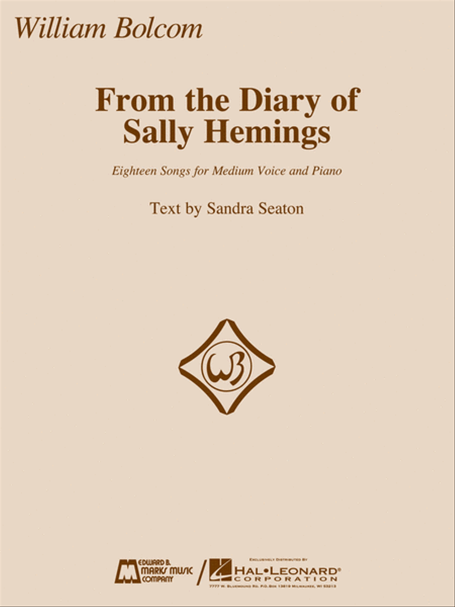 From the Diary of Sally Hemings Medium Voice scores gallery preview page 1