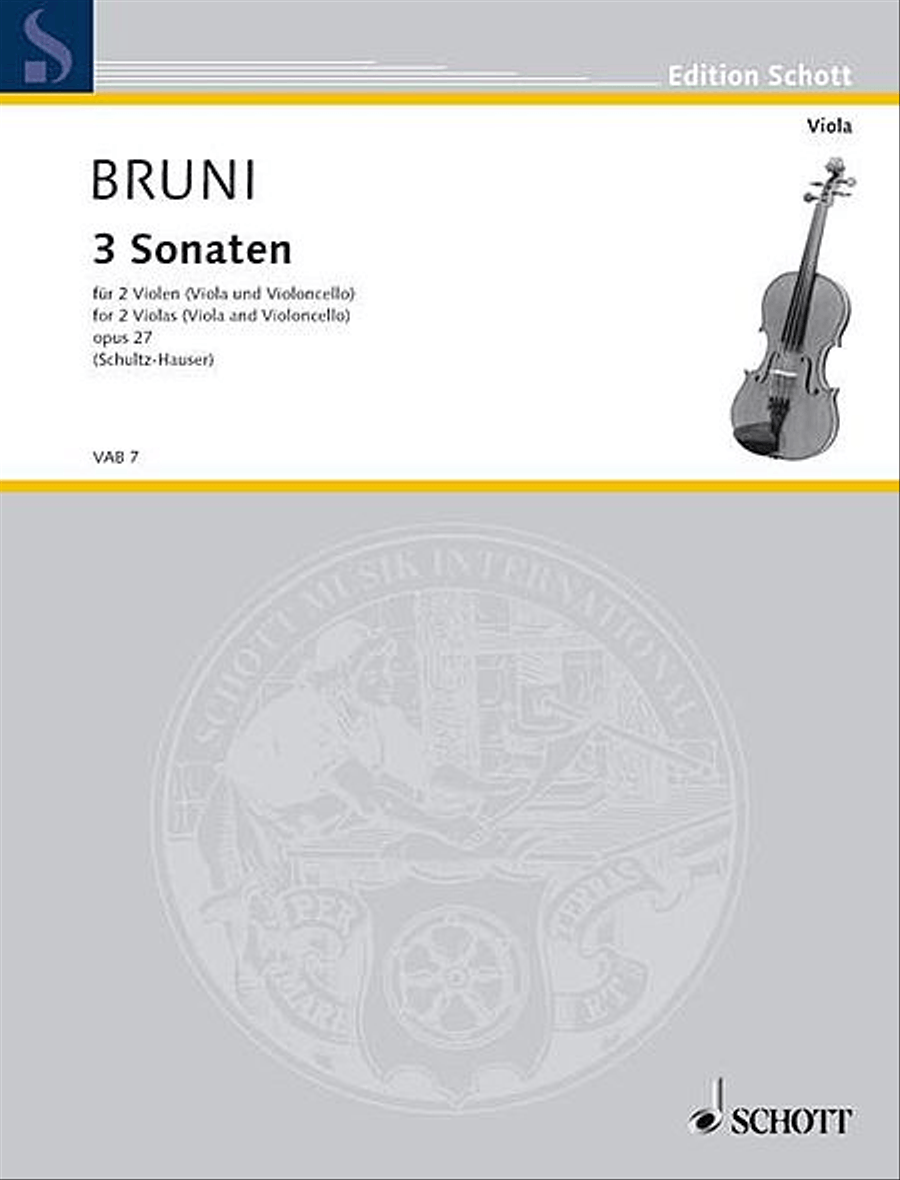 3 Sonatas, Op. 27 String Duet scores gallery preview page 1