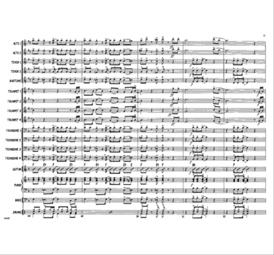 Lord, I Want to Be a Christian Jazz Ensemble scores gallery preview page 11