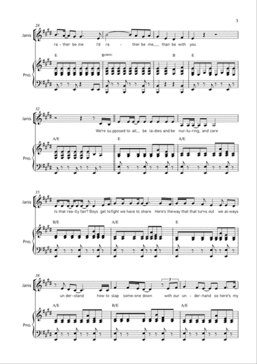 I'd Rather Be Me Piano, Vocal, Guitar scores gallery preview page 4