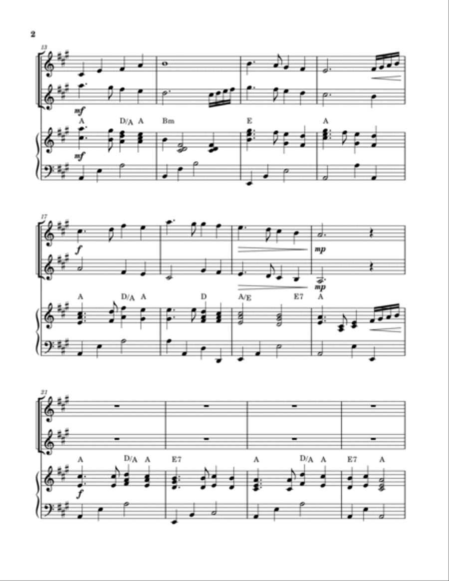 I Surrender All (Violin Duet and Piano) String Duet scores gallery preview page 2