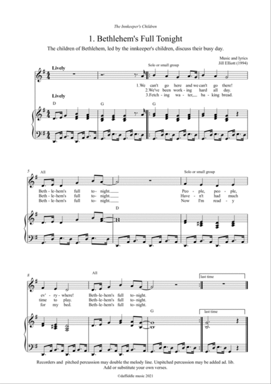 The Innkeeper's Children Voice scores gallery preview page 3