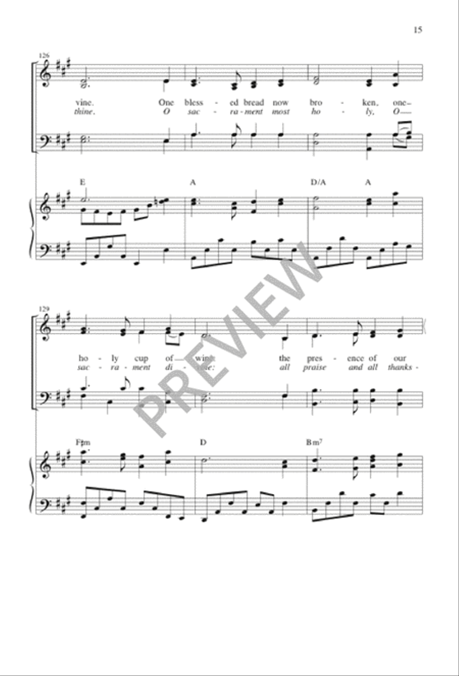 O Sacrament Most Holy O Sacrament Most Holy 4-Part scores gallery preview page 16