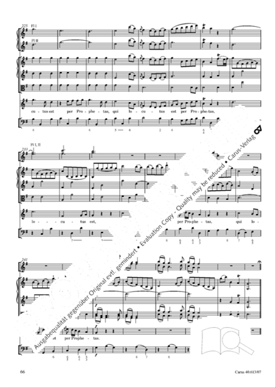 Mass in C (Missa in C) 4-Part scores gallery preview page 73