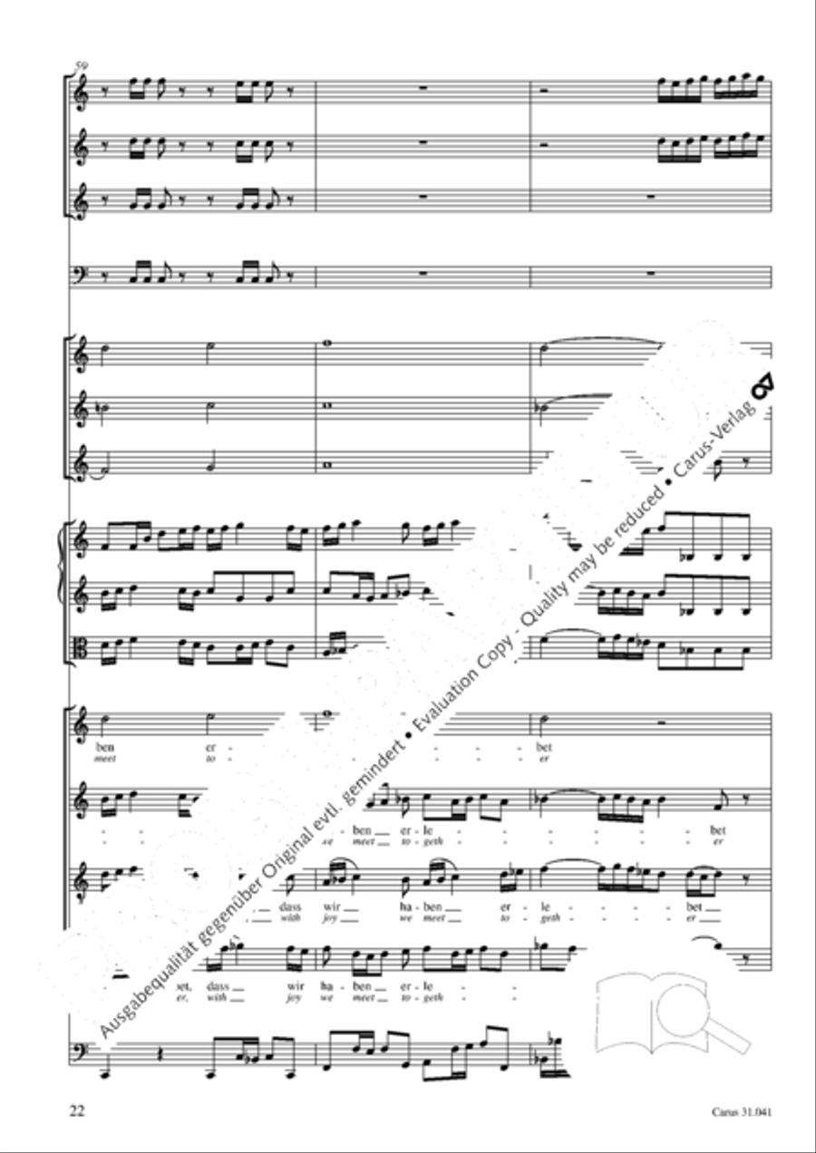 O Lord, we come to praise thee 4-Part scores gallery preview page 23