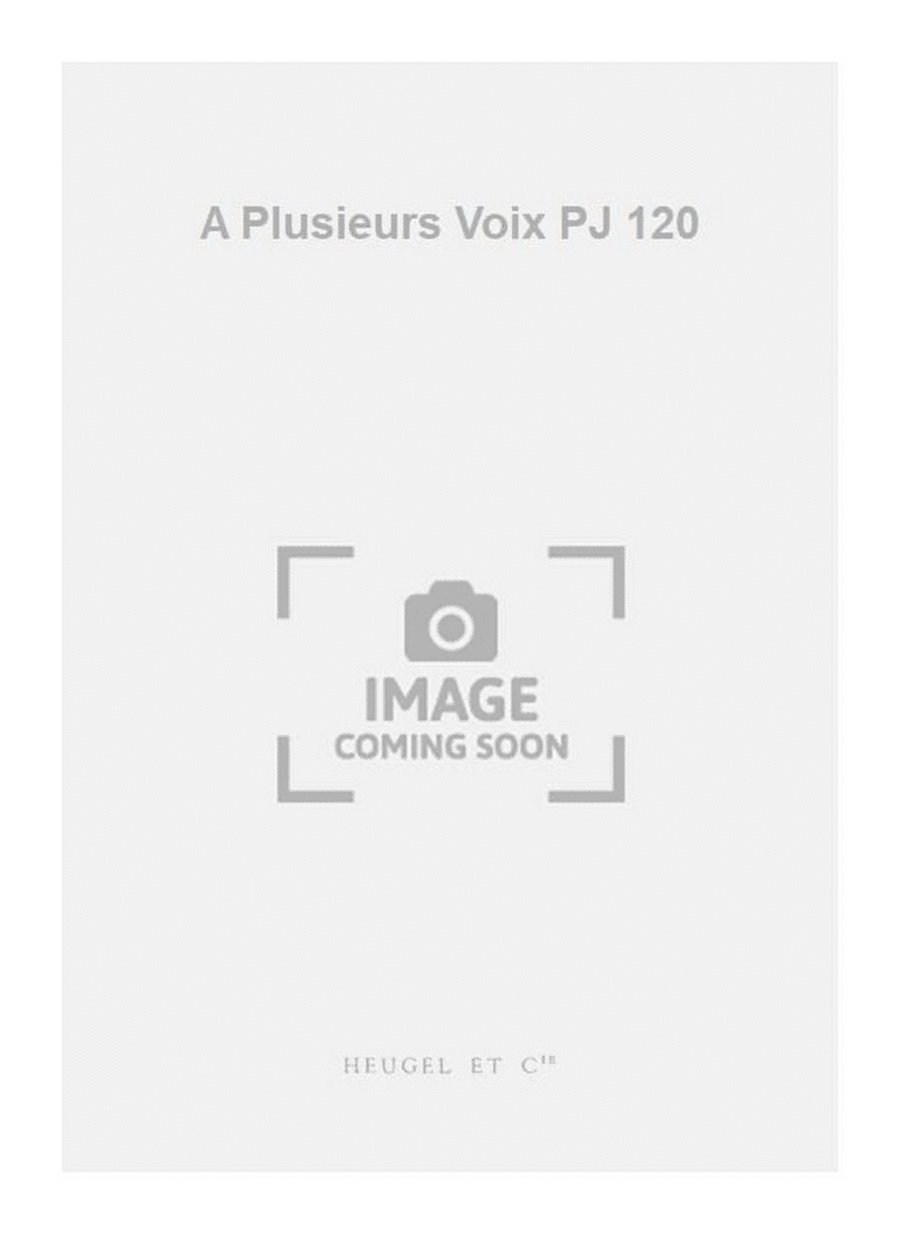 A Plusieurs Voix PJ 120 Choir scores gallery preview page 1