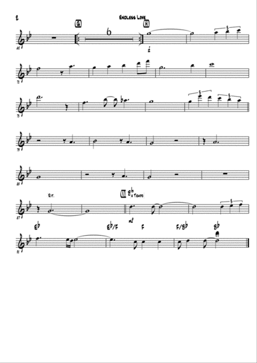 Endless Love Endless Love Large Ensemble scores gallery preview page 4