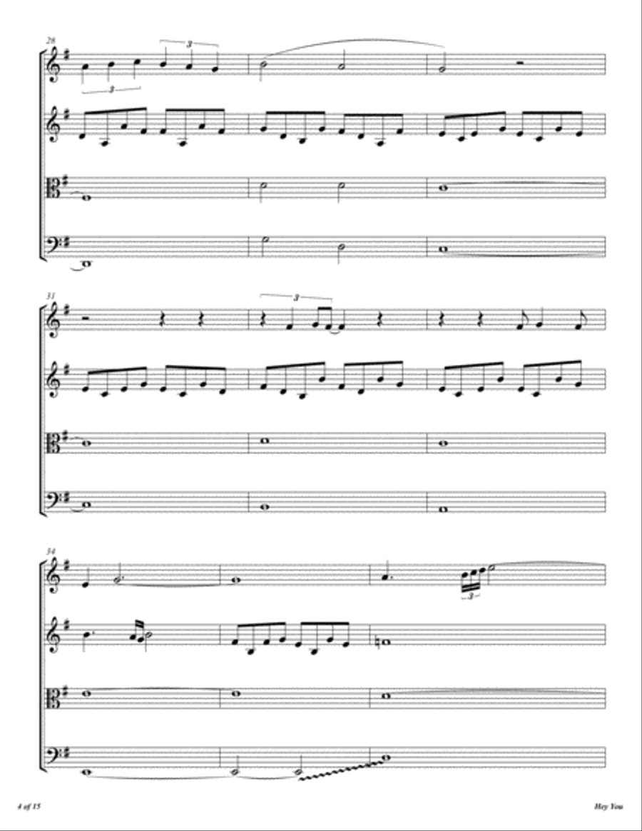 Hey You Hey You String Quartet scores gallery preview page 5