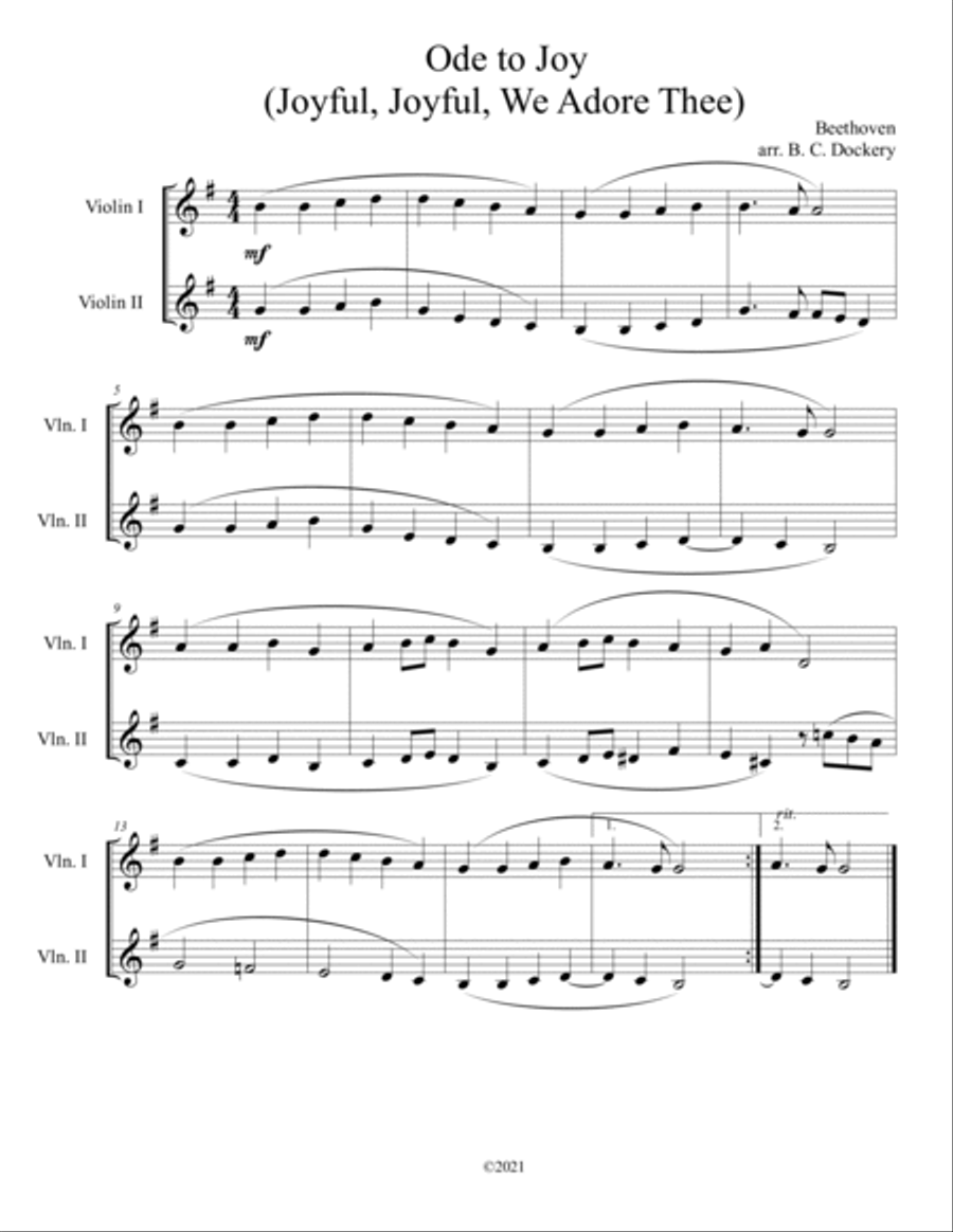 10 Easter Duets for Violin - Volume 1 String Duet scores gallery preview page 3