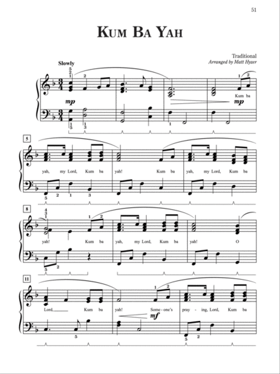 Pure & Simple Gospel Easy Piano scores gallery preview page 3