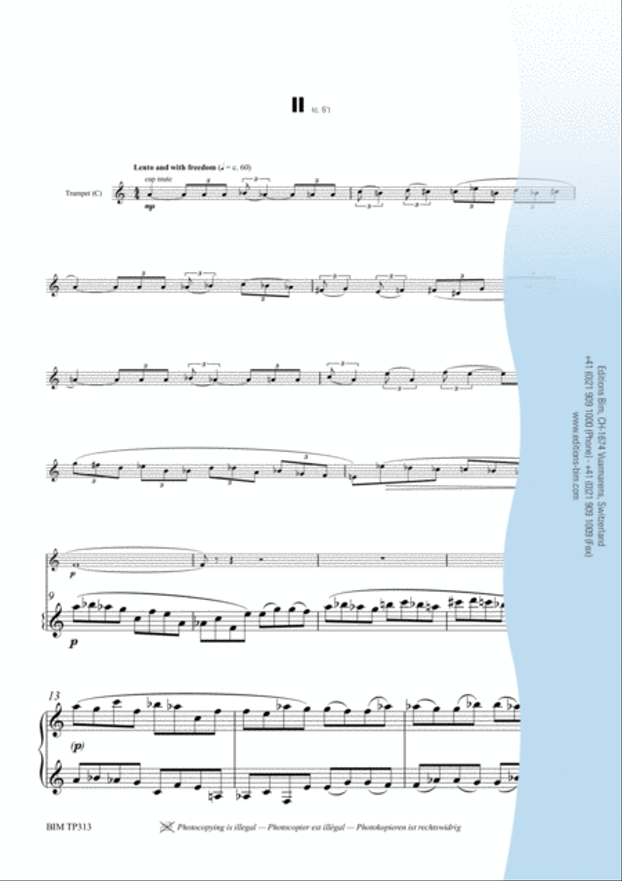 Sonata Trumpet Solo scores gallery preview page 6