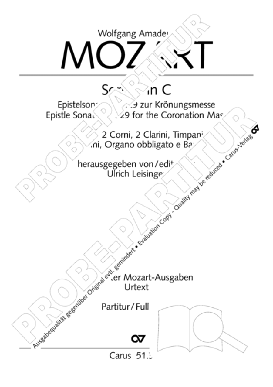 Sonata in C major Orchestra scores gallery preview page 2